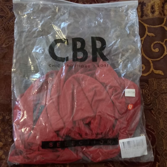 CBR Rose colored dress off shoulder 1 sleeve - Picture 15 of 16